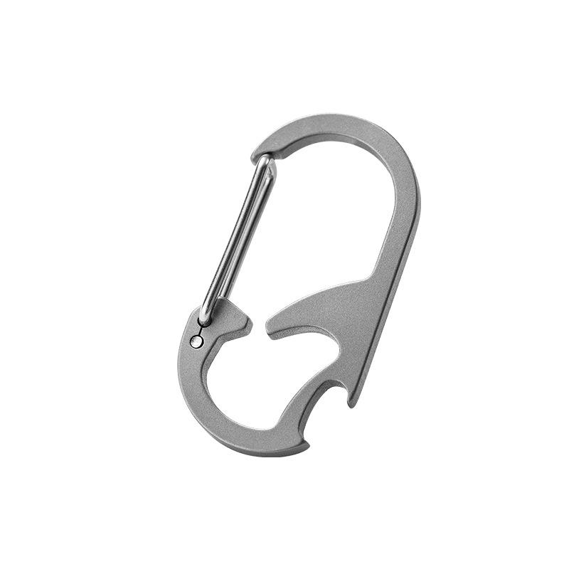 Titanium Alloy Multifunctional Car Keychain & Bottle Opener for Outdoor Use
