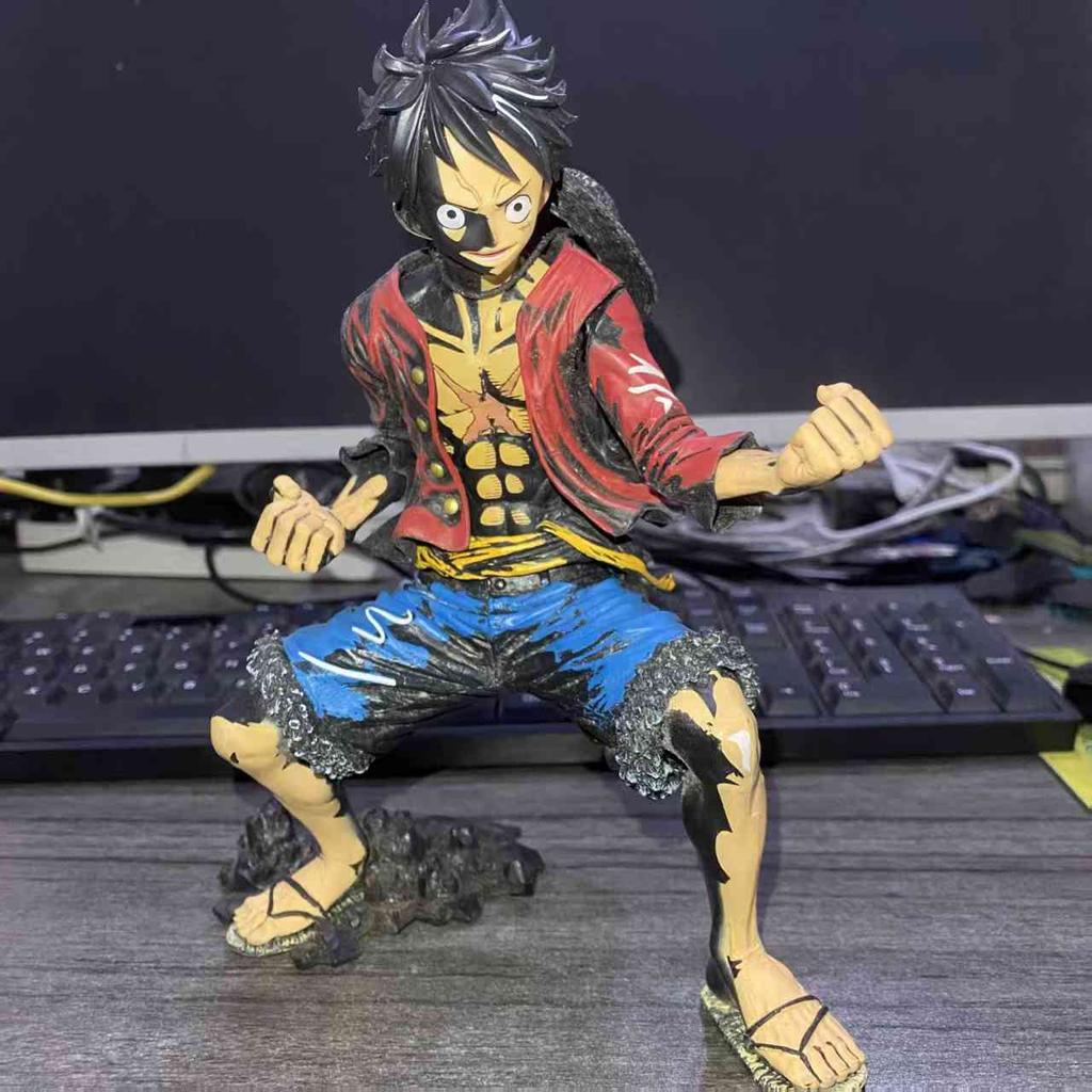 Anime One Piece Luffy Artistic Modeling Figure Toys PVC Action Figurine Scene Collection Model Doll Birthday Gifts