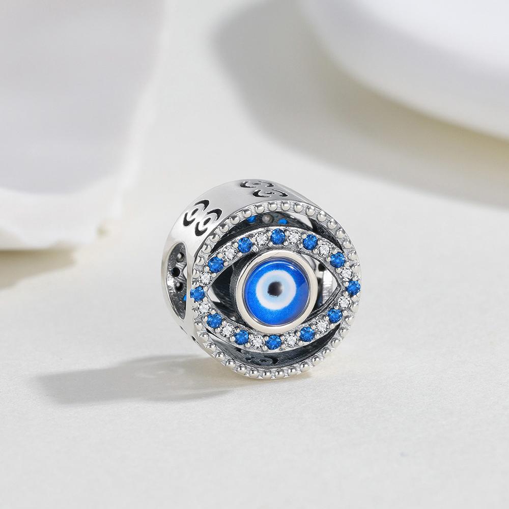 New 925 Silver Charm Turkish Blue Eye Series Beads Fit Bracelet Women's DIY Jewelry Love Daily Gifts