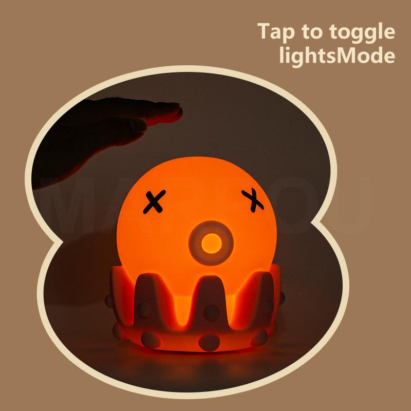 

MARPO LED Night Light For Children Bedroom Cute Animal Pig Rabbit Lamp Touch Sensor Dimmable Child Holiday Gift USB Rechargeable