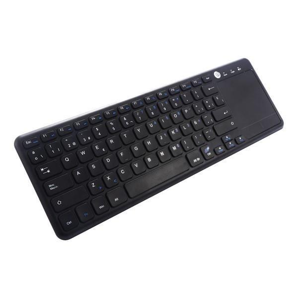 Bezdrátová klávesnice - CoolBox - COO-TEW01-BK - Černá - Touchpad - QWERTY