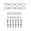 26PCS Exhaust Gasket Kit For Chevrolet LS1 GM 4.8L C5.3L 5.7L 6.0L 6.2L 12617944 12620947 Exhaust Manifold Header Gasket