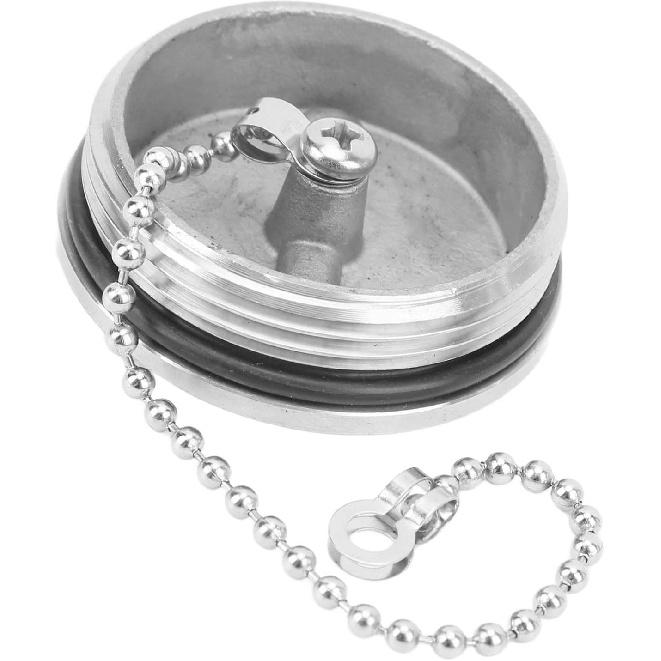 KUIDAMOS Boat Fuel Cap, Marine Gas Polished Stainless Steel Beautiful for Trucks for Caravans(50MM)