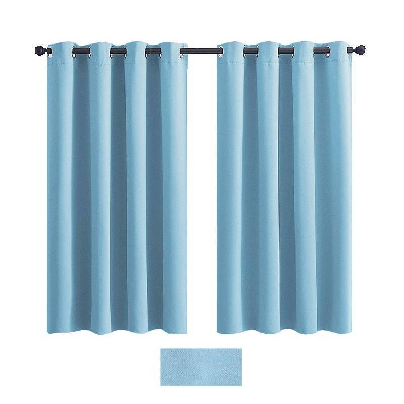 Contemporary Solid Color Curtains With Heavy Light Blockage For Bedroom And Lounge