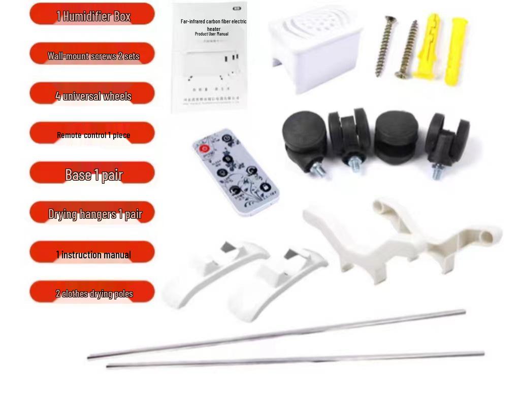 Carbon Fiber Wall-Mounted Electric Heater: Energy-Saving, Silent, Rapid-Heating for Bathrooms and Offices