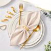 12pcs Zinc Alloy Semi-circular Napkin Ring Creative Modern and Simple D-shaped Napkin Clasp Gold Napkin Ring