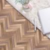 Wood Grain Peel and Stick Vinly Floor Wall Sticker, Non-Slip Tiles Transfer Sticker Roll for Floor Wall, Herringbone, 7.87x118inch