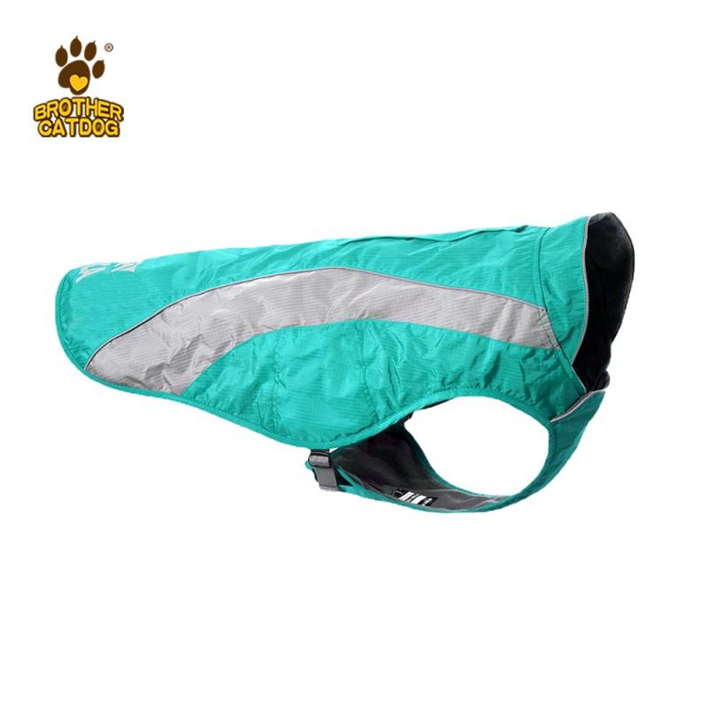 Winter Pet Dog Coat Large Breeds Golden Retriever Labrador Border Collie Nylon Warm Hooded Jacket In Red Blue Purple