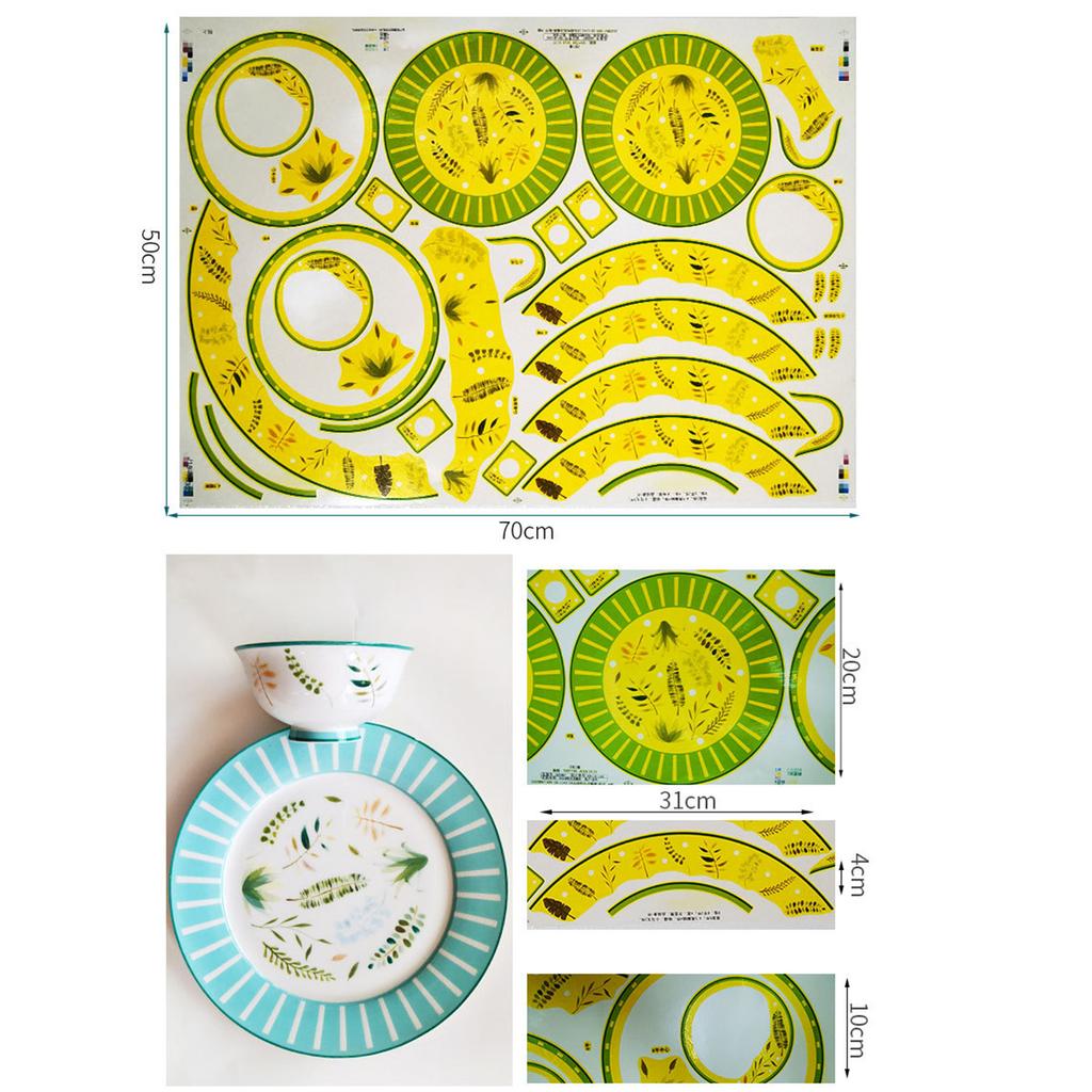 Ceramics Clay Transfer Paper Glaze Underglaze Flower Decal Paper Underglaze Transfers for Pottery Overglaze Enamel Decal