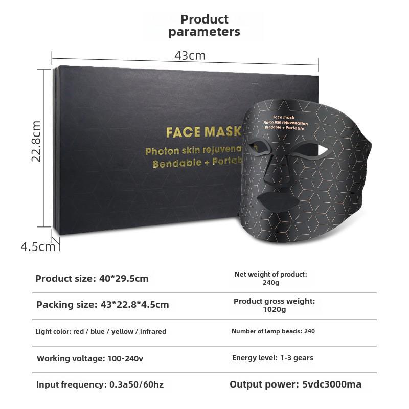 Cross-Border LED Infrared Photon Skin Rejuvenation Mask