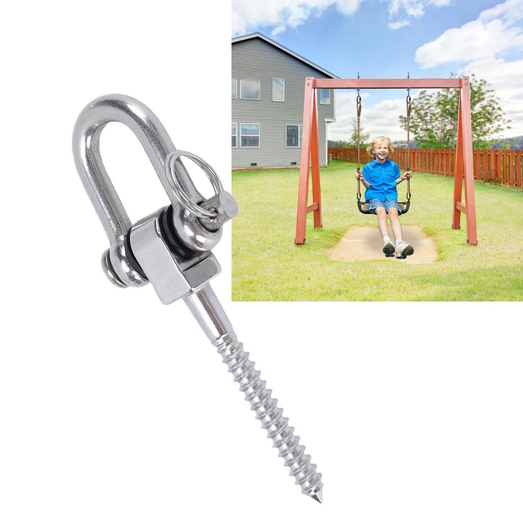 2PCS Bearing Swing Hanger 1500LB Stainless Steel Heavy Duty Swing Hook for Punching Bag Yoga Hammock