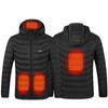 Men's Dual-Control USB Heated Cotton Coat with Nine-Zone Electric Heating