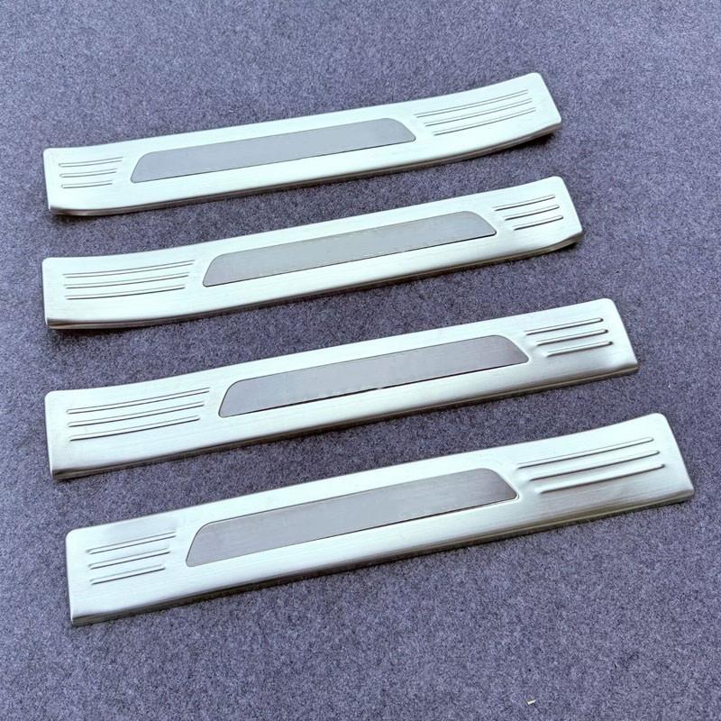 For Toyota Grand Highlander 2024 2025 Stainless Steel Car Door Sill Scuff Protector Cover Trim Stickers Styling Accessories