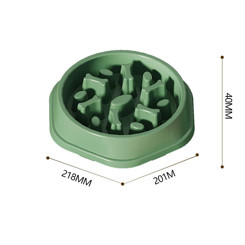 Tigela de comida lenta para cães e gatos, ajuda a gordura, redonda, saudável, anti-asfixiante, espessada e antiderrapante, várias cores, formatos, acessórios para cães