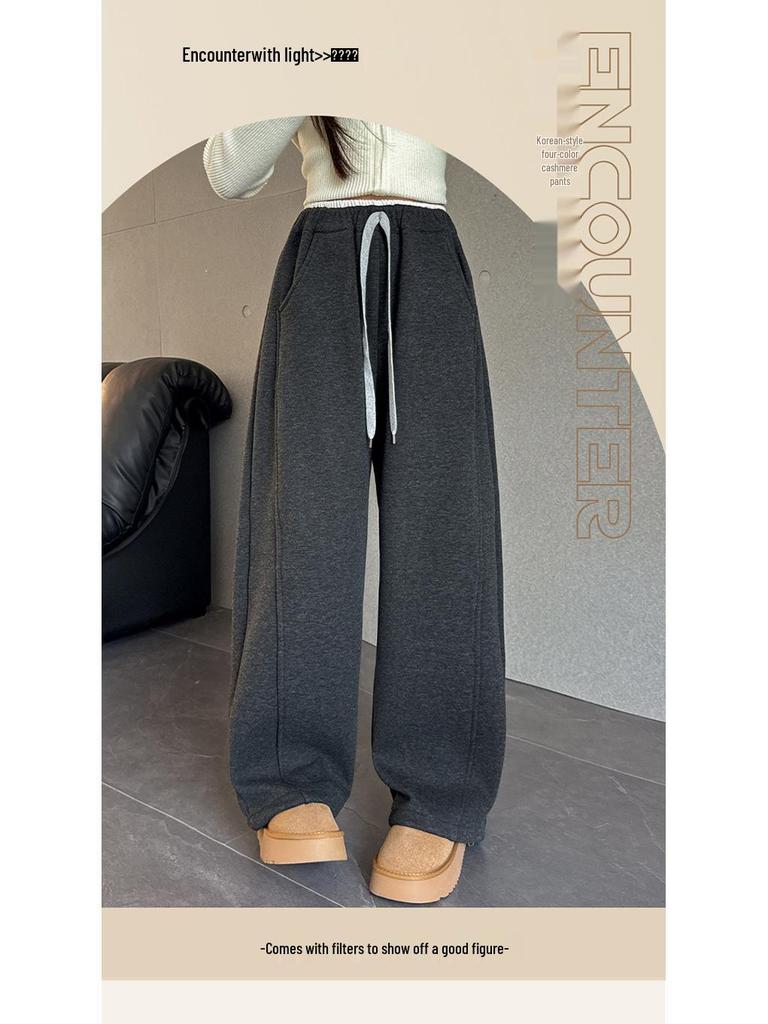 Girls' 2025 Fleece Scimitar Pants: Stylish and Casual Autumn/Winter Sweatpants for Big Kids