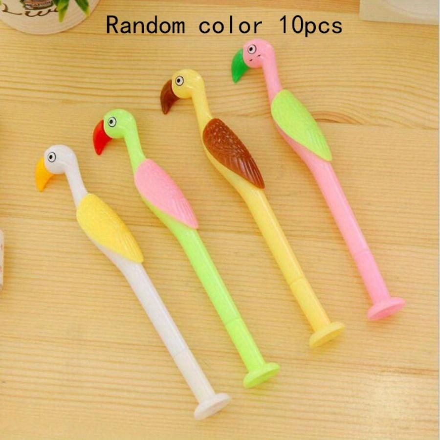 

Возвращение в школу, 10 шт. 0,5 мм, креативная ручка в виде милого попугая, нейтральная ручка для подарка ученику, черная ручка для автограф-сессии Random color 10pcs
