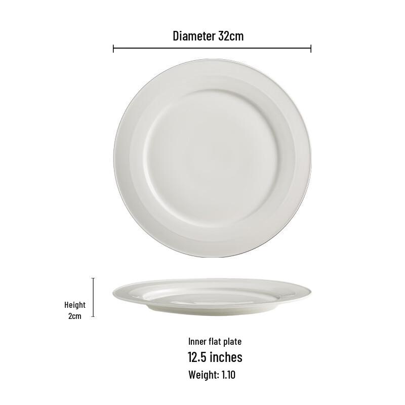 

Drian Ceramic Flat Dinner Plate