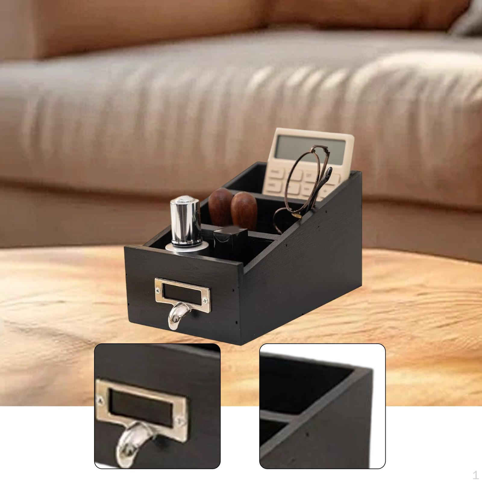 

Деревянный органайзер для стола, подставка для карандашей, офисные принадлежности, настольный держатель для пульта дистанционного управления для общежития