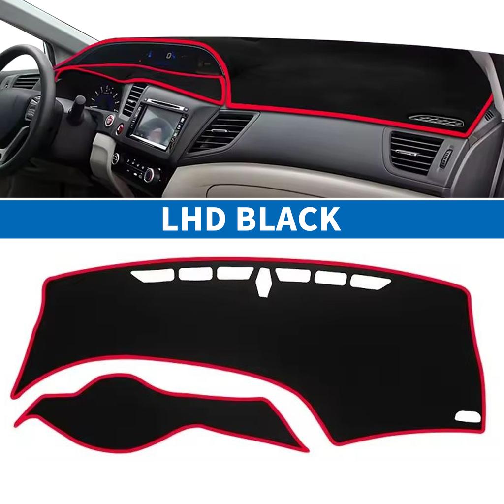 for Honda Civic 9th 2012 2013 2014 2015 Civic 9 Car Dashboard Mat Accessories 2009-2014 Sun Protection Protective Pad
