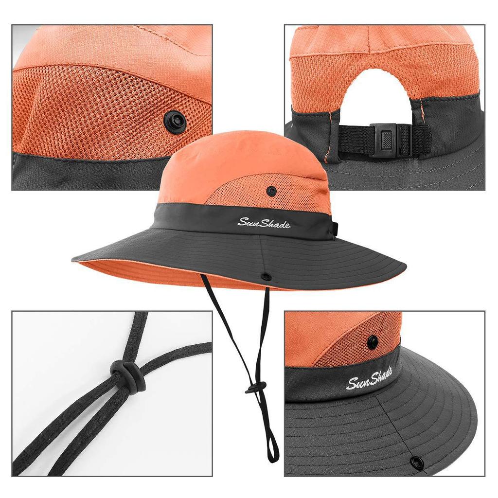 Summer Outdoor Sun Protection Hats, Foldable Sun Hats,  Versatile Couple Fisherman Hats,Cycling Travel and Mountain Climbing Hat
