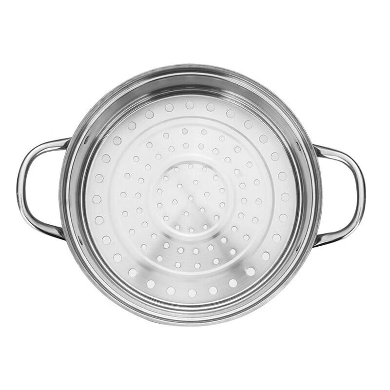 Debo Hebel 28cm doppelwandiger Edelstahl Dampfgarer & Suppentopf