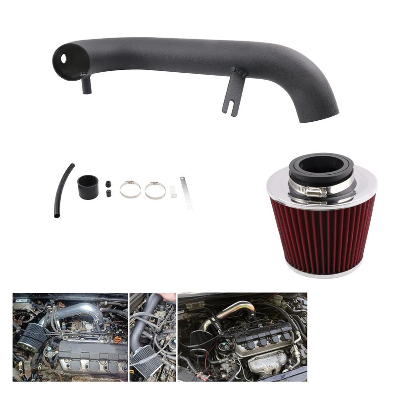 Engine Parts Cold Air Intake Induction Pipe Filter Kit For 2001-2005 Honda Civic 1.7L L4 MT DX LX EX HX
