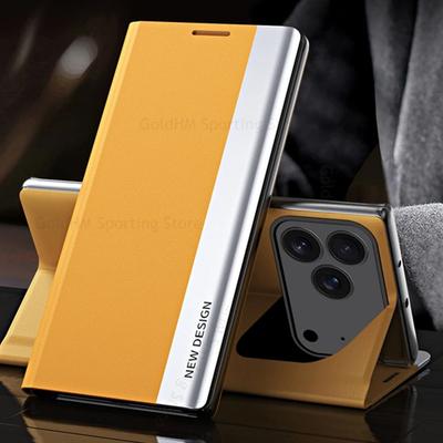 Hüllen für iPhone 17 Pro Max 5G 6D Plattierung Leder Handy Ständer Hülle für Apple 17 Air 16e 15 Pro Max 14 Plus Vollschutz Magnet Buch Ständer Abdeckung
