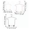2Pcs with Pant Clips Clothes Display Hanger 2 In1 Mini Garments Holder Clothes Storage Rack  Closet