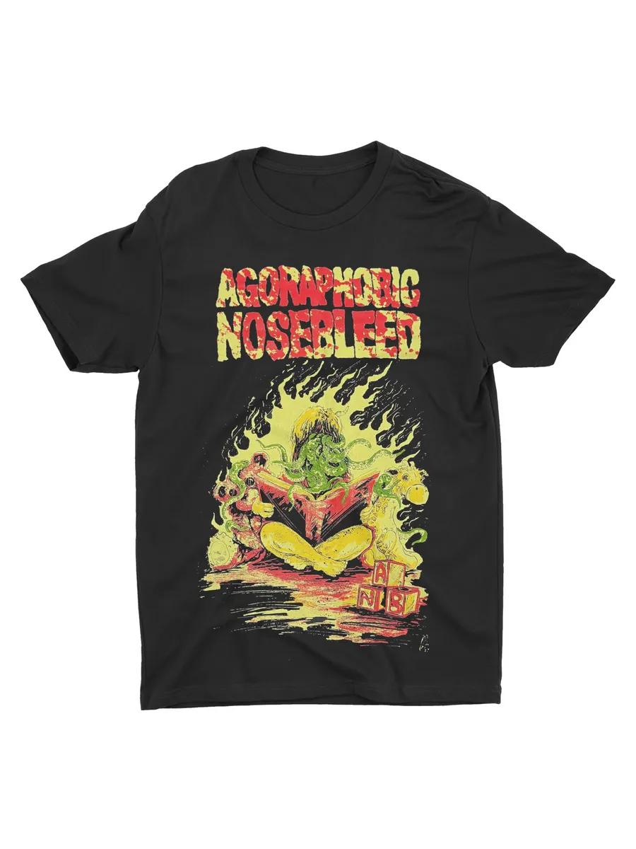 

Men s AGORAPHOBIC NOSEBLEED Graphic T-Shirt, 100% Cotton Crew Neck Short Sleeve Tee, Casual Summer Top for Daily Wear and Gift L