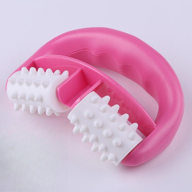 

Roller Massager, Body Fascia Roller Sports Hand Muscle Roller Massage Tool Slimming Body Leg Cellulite Control Relief розовый