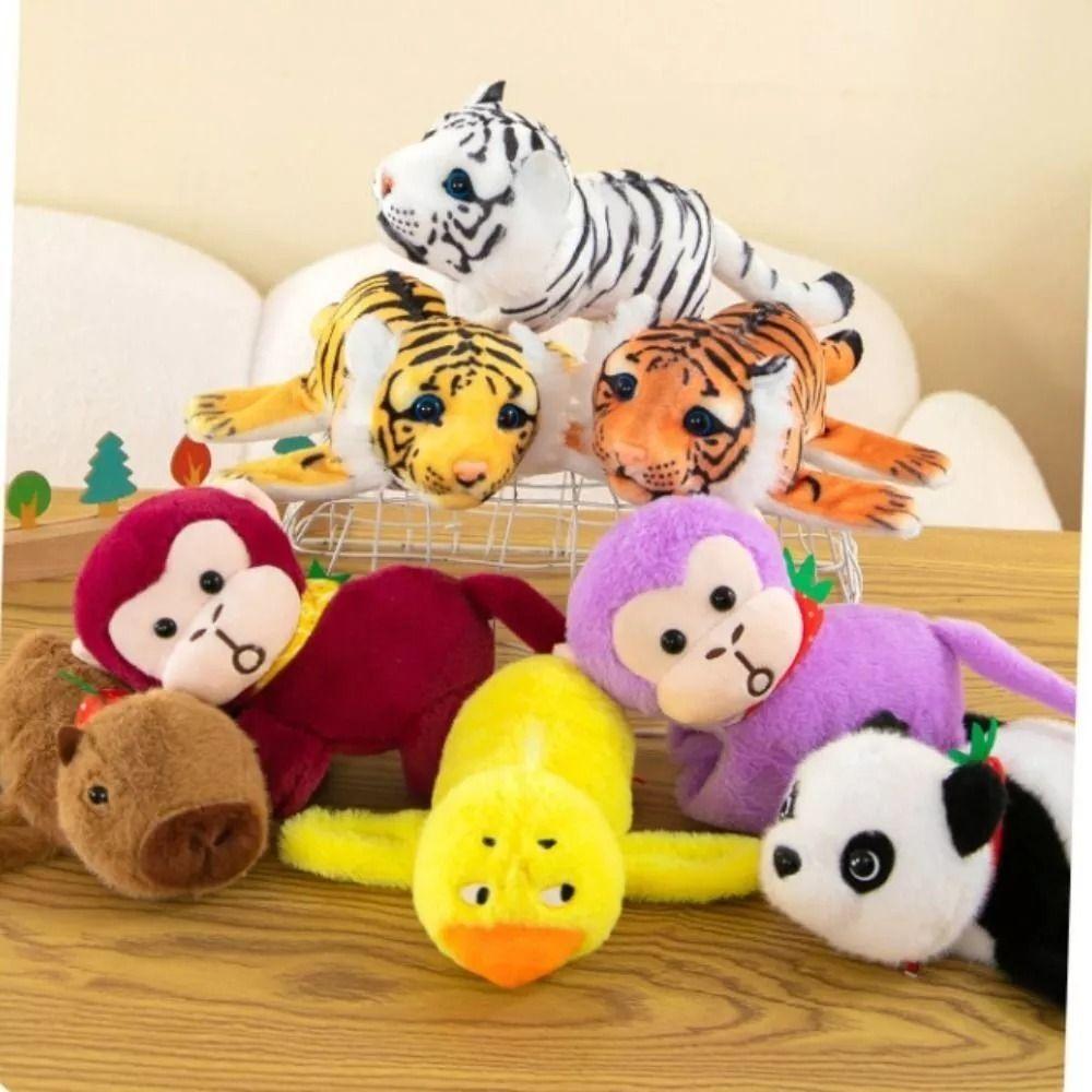 Capybara Plush Plush Wrist Band Tiger Animal Slap Bracelets New Doll Slap Bracelet