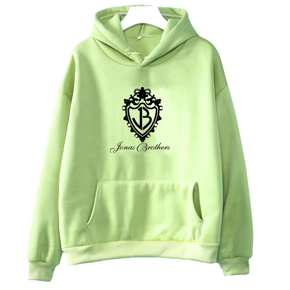 Jonas Brothers Classic Logo Hoodies Graphic Print Sweatshirts Men Women Long Sleeve with Hooded Pullovers Fashion Tops