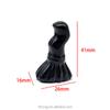 Natural Crystal 4cm Rose Quartz Broom Polished Crystal Craft Multi Material Broom for Halloween Decoration