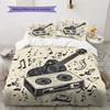 Musical instrument notes  Pattern Bedding Quilt Set Quilt Cover Pillowcase Home Decoration  Gift (1 * duvet cover + 2 * pillowcase, without core)