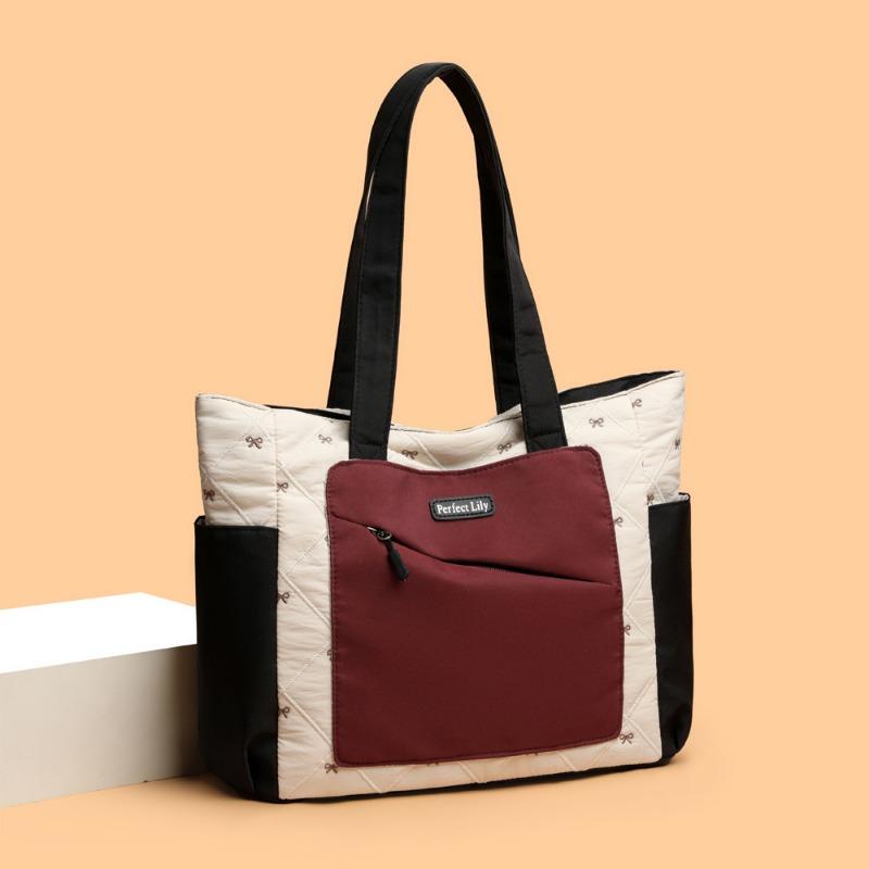 Handbag, Quilted Tote Bag, Shoulder Bag, Large-capacity Commuting Backpack
