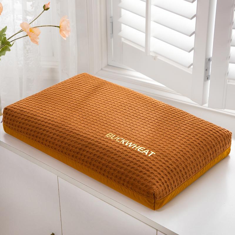 Новая хлопковая вафельная гречневая подушка для шеи 30x50CM оранжевый 5339₽