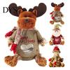Christmas Tabletop Decorations Gift Bags with Zipper for Holiday Party Favors And Stocking Stuffers, Candy Storage Containers Cute Bag, Santa/Reindeer