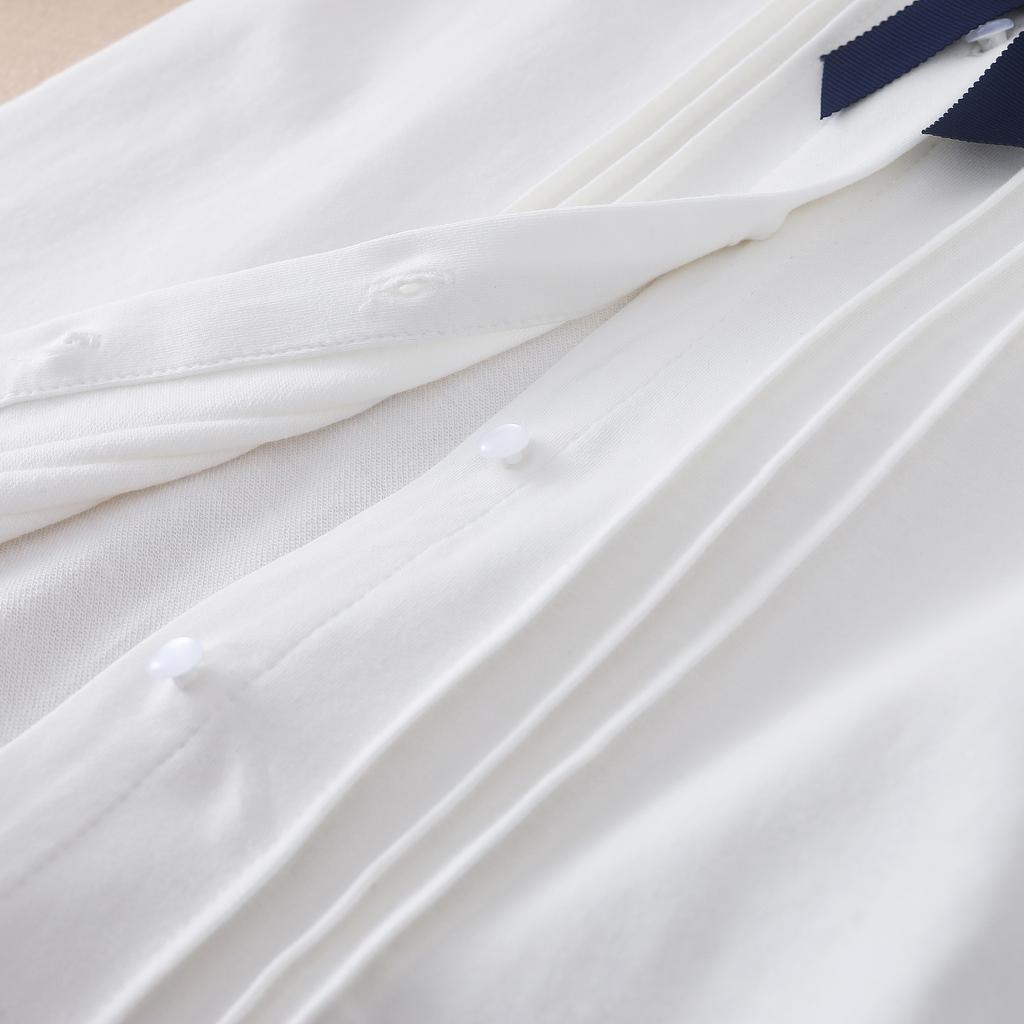 Cămașă cu mânecă lungă pentru copii, primăvară, toamnă, pentru copii, haine pentru fete, bluze pentru bebeluși, tricouuri din bumbac, culoare solidă, bluze cu cravată rafinată