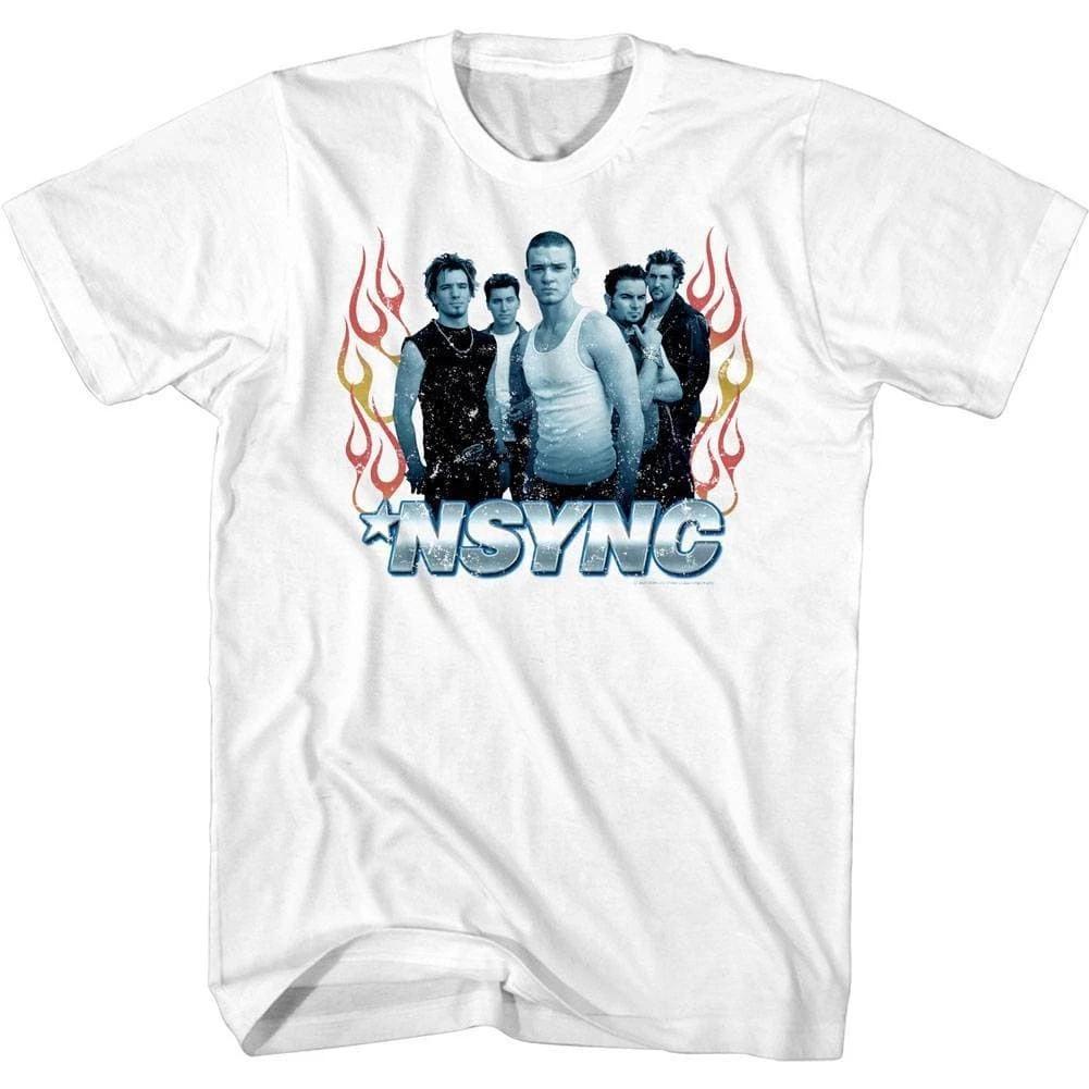NSYNC Flames Girlfriend Men s T Shirt S