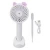 Handheld Fan With Cooling Mist, USB Rechargeable Personal Fan, Battery Operated 3 Speed Mini Fan, Lightweight Ultra-Portable Fan For Summer Travel And