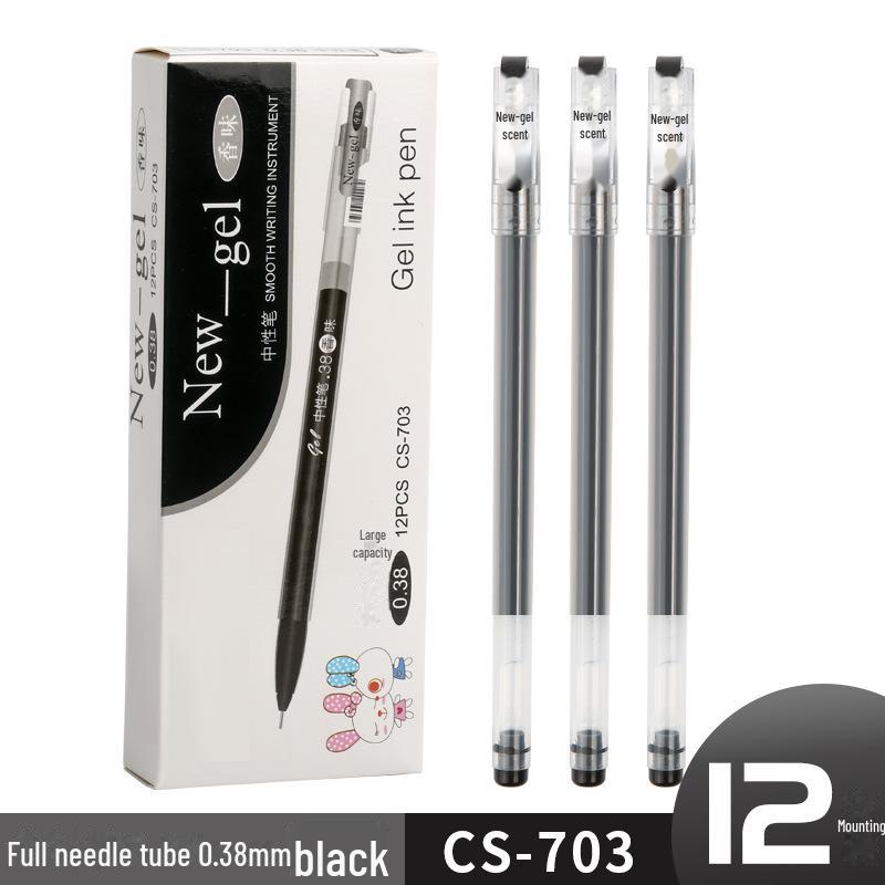 

Черная гелевая ручка для студентов с тонким кончиком 0,38 мм для подписей и экзаменов. 0.38mm чёрный