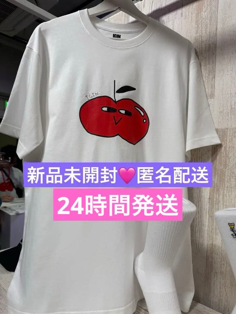 

[USED] BTS Jin IGIN Tokyo Pop-Up APPLE GIN T-shirt L size