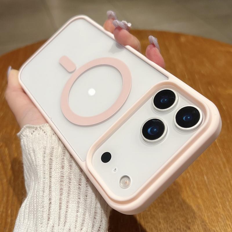 Luxury Candy Color Matte Clear Hard Case For iPhone 17 Air 16 15 14 13 Pro Max Plus Magnetic Magsafe Cover Soft Shell Ultra Thin