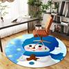Winter Wonderland Snowman Button PinRound Non-Slip Chair Mat Chair Carpet for Office Rugs for Office Decor Gift For Valentine's Day Mother's Day Hallo