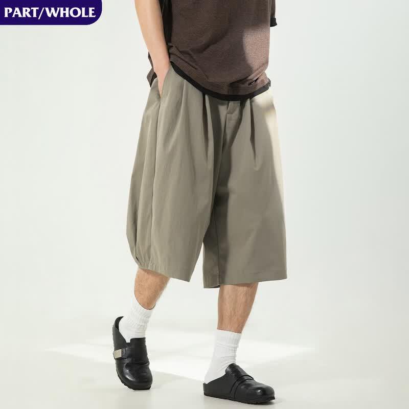 Мужские плиссированные шорты в стиле business casual 2XL