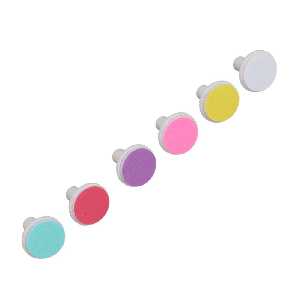 6 szt. Podkładek Zapasowych do Trymera do Paznokci Niemowlęcych Profesjonalne Elektryczne Pilniki do Paznokci Głowice Szlifujące Akcesoria