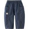 DAVE&BELLA Boys' Summer Scimitar Cut Denim-Look Pants