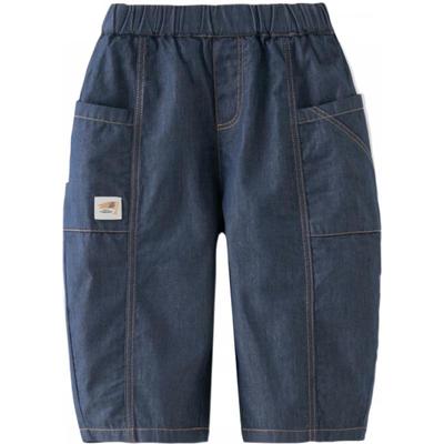 DAVE&BELLA Boys' Curved Blade Denim Cropped Pants