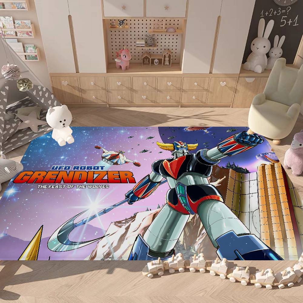 UFO ROBO GRENDIZER GOLDORAK Room Mats Cheaper Anti-slip Modern Living Room Balcony Printed Welcome Rug
