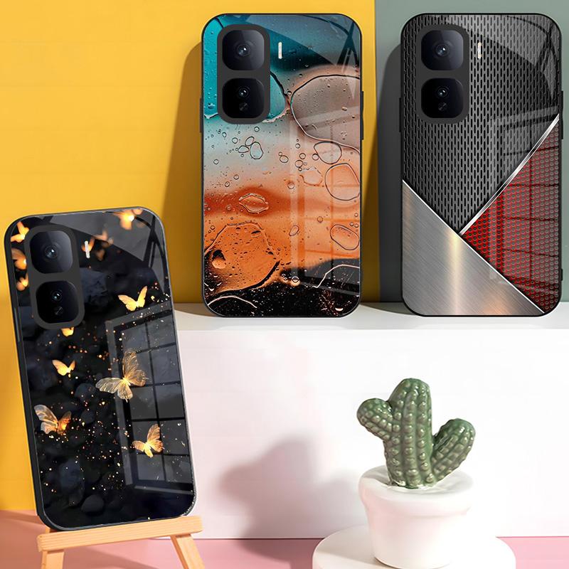 For Vivo IQOO Neo 10 5G Case Tempered Glass Phone Case For Vivo IQOO Neo 10 Pro 5G Back Cover IQOONeo 10 Protective Shell Coque